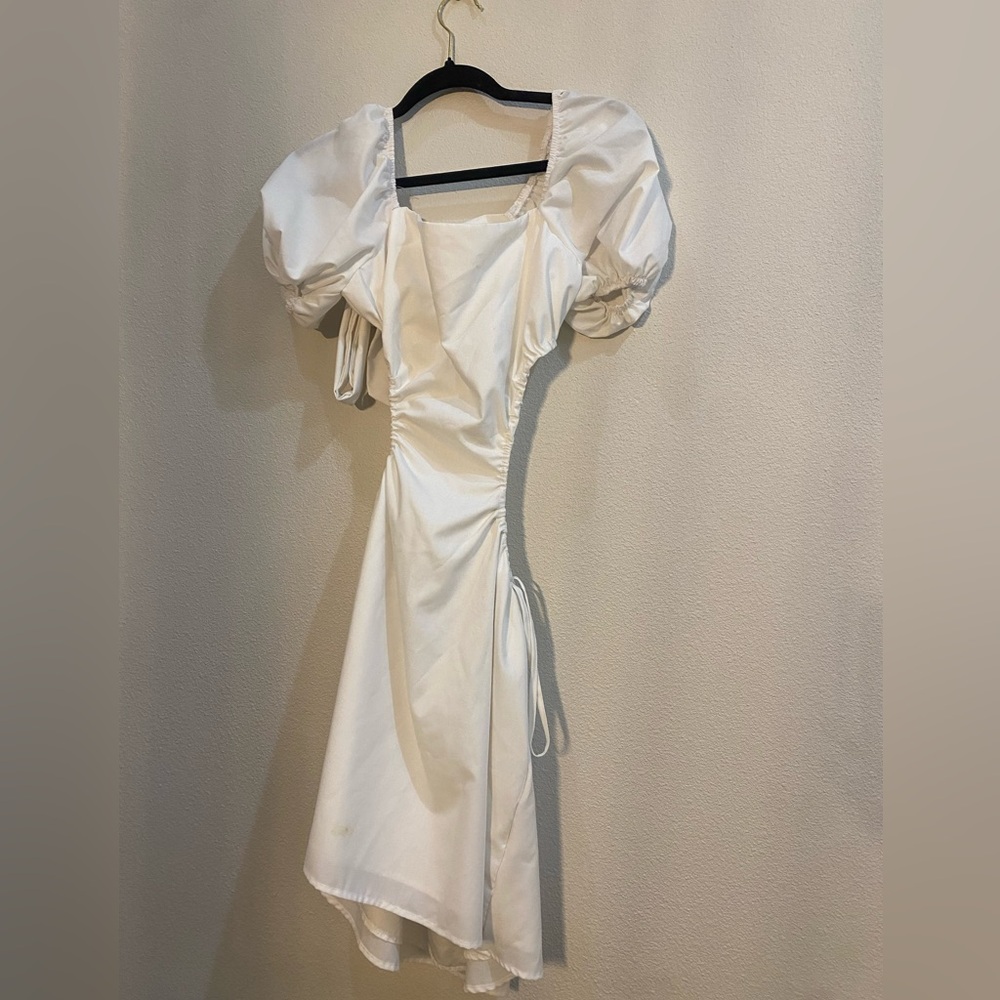 White cutout dress size S